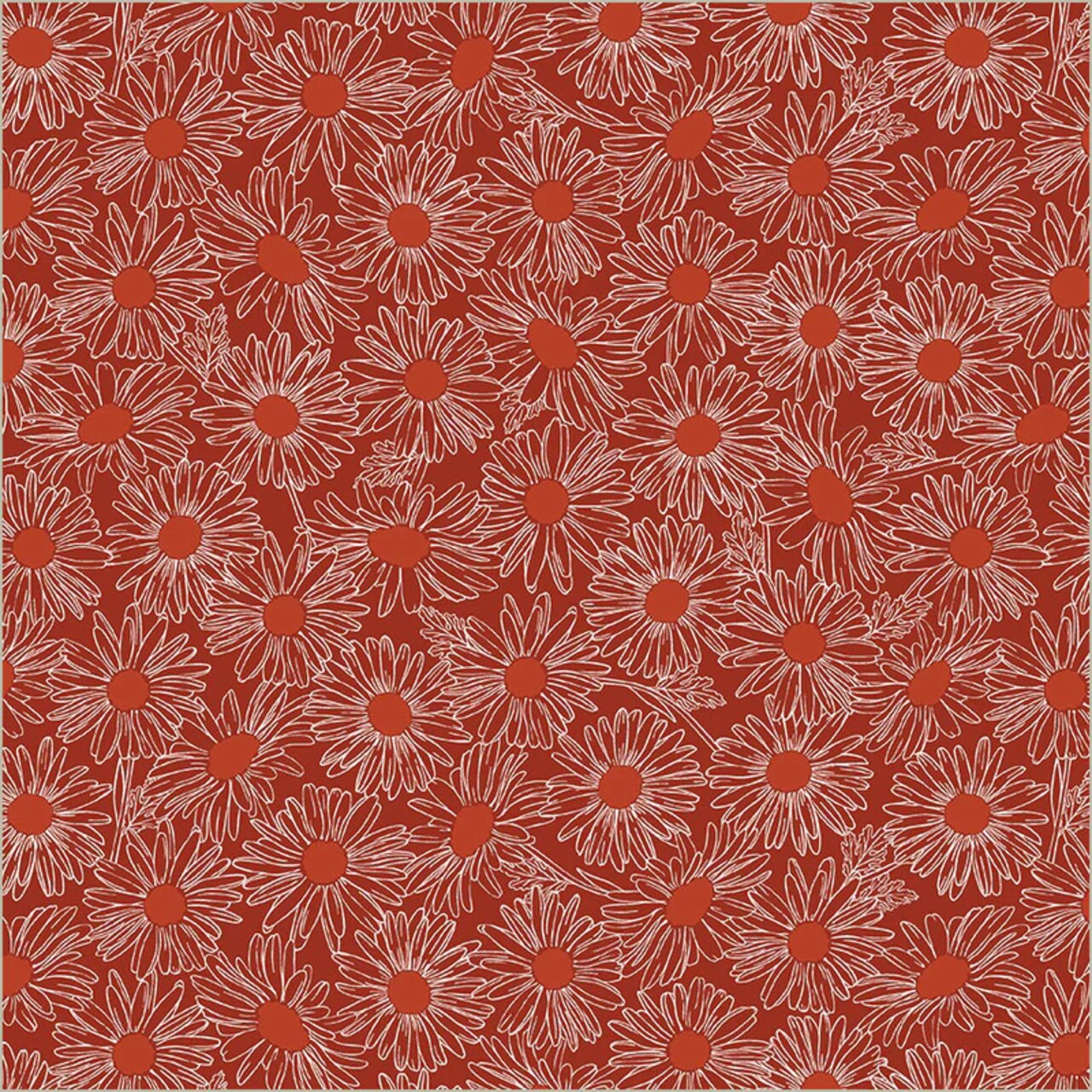 Fabric Windham Cherry Daisy Field Front Porch by the Quarter Yard 54862-6